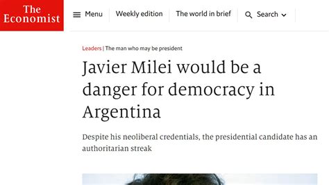 the economist javier milei